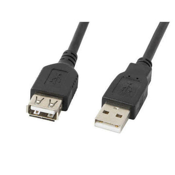 Cavo Prolunga USB Lanberg Maschio/Femmina 480 Mb/s Nero