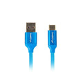 Câble USB A vers USB C Lanberg Quick Charge 3.0 Bleu