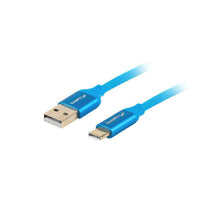 USB A to USB C Cable Lanberg Quick Charge 3.0 Blue