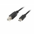Cable USB C Lanberg CA-USBA-13CC-0030-BK 3 m Black