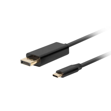 Adapter USB C v DisplayPort Lanberg CA-CMDP-10CU-0018-BK Črna 1,8 m