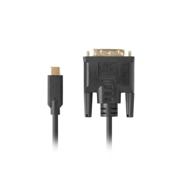 USB C to DVI-DCable Lanberg CA-CMDV-10CU-0005-BK Black 500 cm