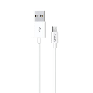 USB kabel za micro USB Savio CL-124 Bela 2 m