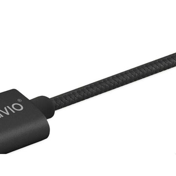 Câble USB vers Micro USB et USB C Savio CL-128 Noir 1 m