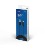 USB A to USB C Cable Savio CL-129 Black 2 m