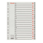 Seperators Esselte A-Z Alphabet Grey A4 (10 Units)