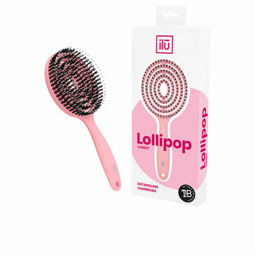Detangling Hairbrush Ilū Lollipop Pink