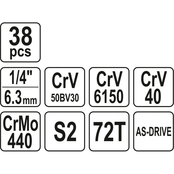 Jeu de clés Yato YT-14471