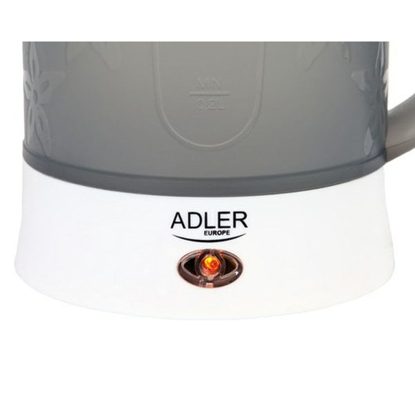 Grelnik Vode Adler AD 1268 Bela Siva Plastika 600 W 0,6 L