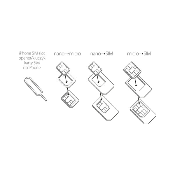 Forever set of SIM card adapters