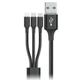 USB kabel za Micro USB, USB-C in Lightning Goms Črna 1, 2 m