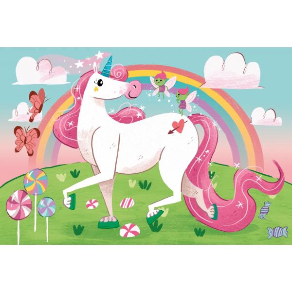 Unicorns puzzle 2x20pcs