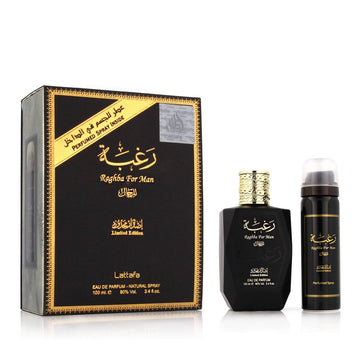 Moški parfumski set Lattafa EDP Raghba 2 Kosi