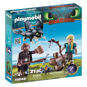 Playmobil How to Train Your Dragon III Hiccup & Astrid with Baby Dragon