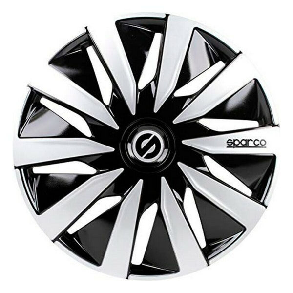 Hubcap Sparco Lazio Black Silver 14" (4 uds)