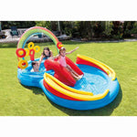 Inflatable Paddling Pool for Children Intex Rainbow 206 l