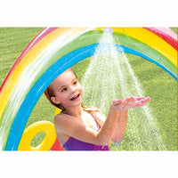 Inflatable Paddling Pool for Children Intex Rainbow 206 l