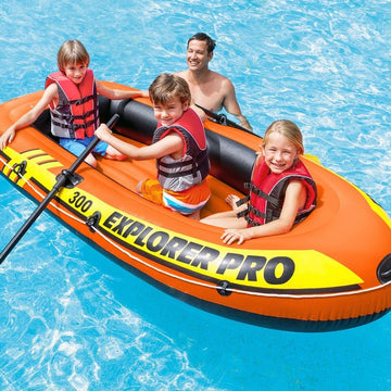 Inflatable Boat Explorer 300 Intex (244 x 117 x 36 cm)