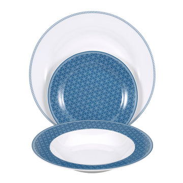 Tableware Infinity Chefs Essence Blue Porcelain (12 pcs)