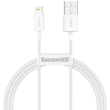 Kabel iz USB v Lightning Baseus CALYS-A02 Bela 1 m