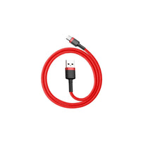 USB A zu USB-C-Kabel Baseus CATKLF-A09 Rot 50 cm 0,5 m