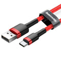 Kabel USB A v USB C Baseus Cafule Rdeča 24 2 m