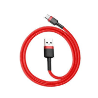 USB A zu USB-C-Kabel Baseus Cafule Rot 24 2 m