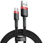 Kabel USB A v USB C Baseus Cafule Črna 2 m