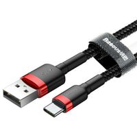 Kabel USB A v USB C Baseus Cafule Črna 2 m