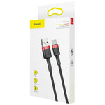 Kabel USB A v USB C Baseus Cafule Črna 2 m