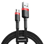 USB Cable to micro USB Baseus Cafule Black Red 2 m