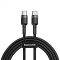 Cable USB C Baseus Cafule Black Black/Grey 1 m