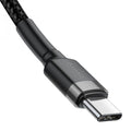 Kabel USB C Baseus Cafule Schwarz Schwarz/Grau 1 m