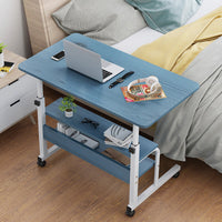 Computer Laptop Desk Adjustable Height Moveable Bed Side Writing Study Table Boo