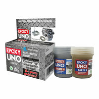 Adhésif époxy à deux composants Fusion Epoxy Black Label Unoa98 Universel Gris foncé 100 g