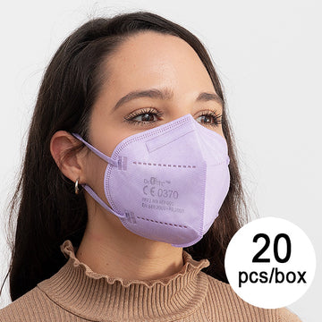 Protective Respirator Mask FFP2 NR JS MY-001 Lilac (Pack of 20)