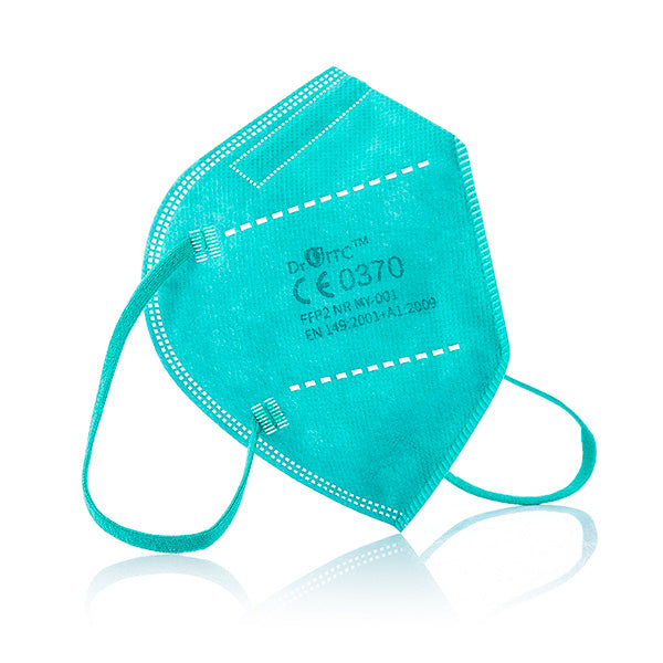 Protective Respirator Mask FFP2 NR JS MY-001 Turquoise (Pack of 20)