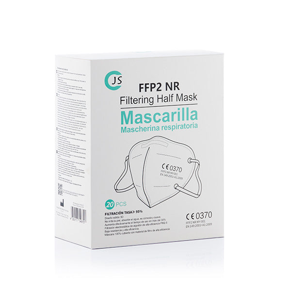 Protective Respirator Mask FFP2 NR JS MY-001 Turquoise (Pack of 20)