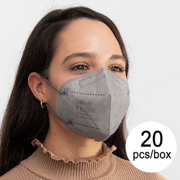 Protective Respirator Mask FFP2 NR JS MY-001 Grey (Pack of 20)