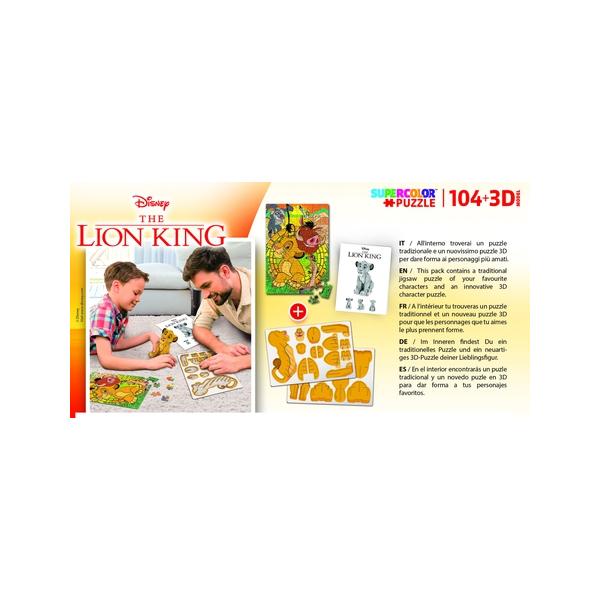 Disney Lion King 104 + 3D puzzle 104pcs