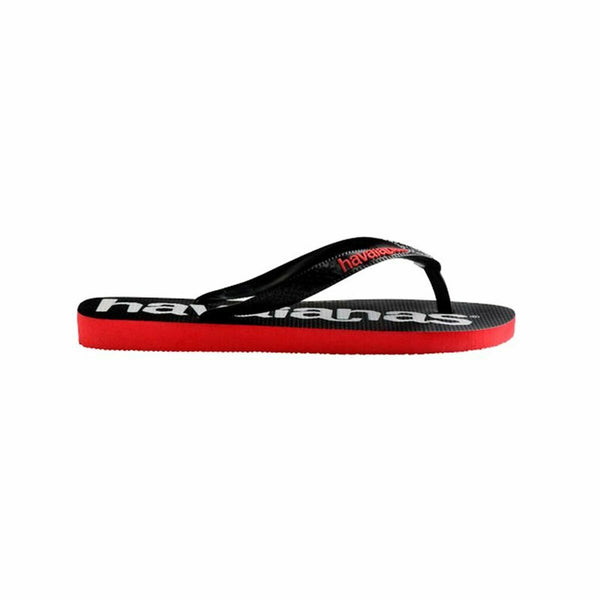 Tongs pour Femmes Havaianas Top Logomania Rouge Noir