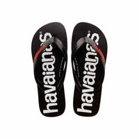 Tongs pour Femmes Havaianas Top Logomania Rouge Noir