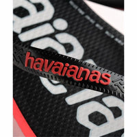 Badelatschen für Frauen Havaianas Top Logomania Rot Schwarz