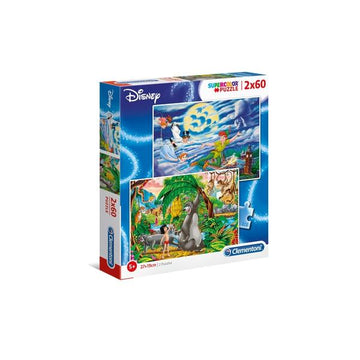 Disney Peter Pan and Jungle Book puzzle 2x60pcs