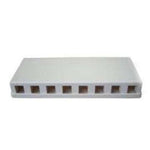 8 Port Keystone Surface Mount Box