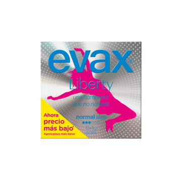 "Evax Liberty Normal With Wings Sanitary Towels 12 Units"