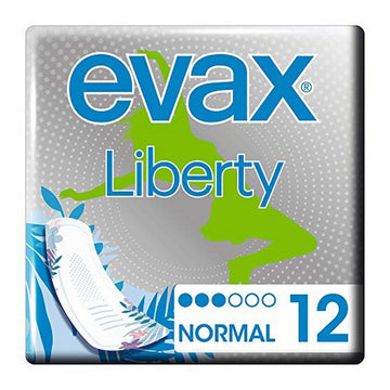 Normal Sanitary Pads Liberty Evax (12 uds)