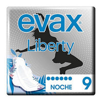 Night Sanitary Pads with Wings LIBERTY Evax (9 uds) (Refurbished A+)