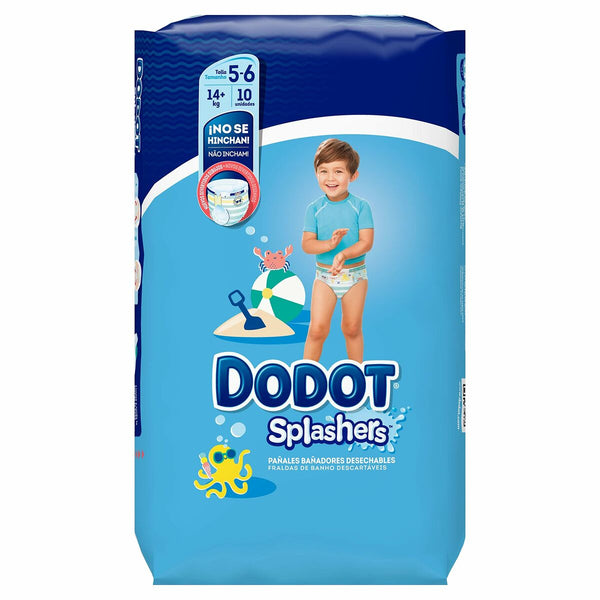 Couches Dodot Splashers 14 Kg 5-6 (10 Unités)