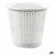 Rubbish bin Dem Office White 27 x 27 x 25 cm (12 Units) (ø 27 x 25,5 cm)